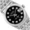 Rolex Midsize Stainless Steel 31MM Black Diamond Datejust With Rolex Box