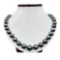 Pearl and Diamond Necklace - 14KT Yellow Gold