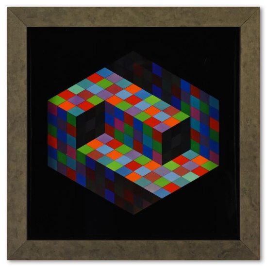 Gestalt de la serie Hommage A LHexagone by Vasarely (1908-1997)