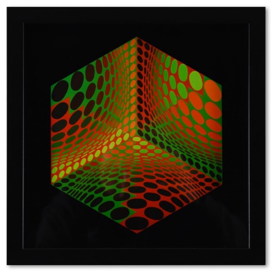 Tupa - 2 de la serie Structures Universelles De LHexagone by Vasarely (1908-1997