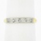 Antique 14k Yellow Gold w/ Palladium Top 0.20 ctw Pave Diamond Wedding Band Ring