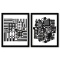 Torke-UY et Jerusa de la serie Croises (Diptych) by Vasarely (1908-1997)