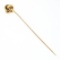 Antique 18k Solid Yellow Petite Simple High Polished Tube Love Knot Stick Pin
