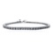 3.77 ctw Diamond Tennis Bracelet - 14KT White Gold