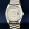 Rolex Mens 18K Yellow Gold Double Quickset Champagne Index President Wristwatch