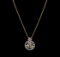 2.01 ctw Diamond Pendant With Chain - 14KT Tri Color Gold