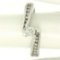 14k White Gold 0.55 ctw Round Diamond Channel & Solitaire Twist Swirl Bypass Rin