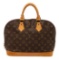 Louis Vuitton Brown Monogram Canvas Alma Satchel Bag
