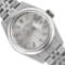 Rolex Ladies Stainless Steel Quickset Silver Index Dial Smooth Bezel Jubilee Ban