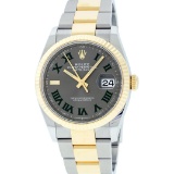 Rolex Mens 18K Two Tone Yellow Gold 