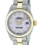 Rolex Ladies 2T Yellow Gold & Stainless Steel Cream Dial Oyster Band Wristwatch
