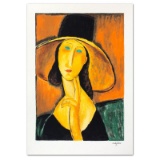 Protrait Of A Woman With Hat by Modigliani (1884-1920)