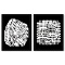 VAH-NEG et Nethe de la serie Croises (Diptych) by Vasarely (1908-1997)