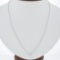 New 14K Gold.33 ctw Round Brilliant Diamond Solitaire Pendant w/ Adjustable Chai