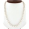 Cultured Pearl Strand Necklace w/ 14k White Gold Adjustable Length Cage Clasp