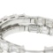 14K White Gold Large 5 ctw In and Out Emerald Cut Diamond Oval Shape Hoop Earrin