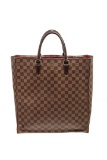 Louis Vuitton Brown Damier Ebene Canvas Sac Plat Tote Bag