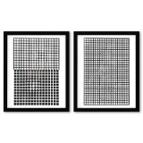 Eridan - 3 et TLINKO de la serie Corpusculaires (Diptych) by Vasarely (1908-1997