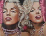 Marilyn in Double Pink ORIGINAL by Margaret Korona