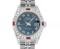 Rolex Ladies Quickset Stainless Steel Blue Roman 18K White Gold Diamond & Ruby B