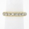 NEW 18k Yellow Gold 1.75 ctw French Cut Channel Diamond Stack Wedding Band Ring