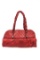 Chanel Red Leather Large Lady Braid Bowler Bag