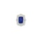 Platinum Diamond and Tanzanite Ring