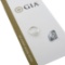 NEW 18k Gold 1.10 ctw GIA Princess Diamond Solitaire Knife Edge Engagement Ring