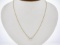 New 14K Gold .49 ctw Round Brilliant Diamond Solitaire Pendant w/ Adjustable Cha