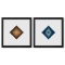 Rhombus - C et Rhombus de la serie Vonal (Diptych) by Vasarely (1908-1997)