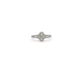 18kt WG Ladies Dia Alhambra Ring