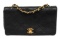 Chanel Black Leather Mini Full Flap Shoulder Bag