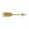 Antique Art Nouveau Solid 14k Yellow Gold Detailed Seed Pearl Arrow Pin Brooch