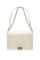 Chanel White Patent Leather Large Boy Shoulder Bag