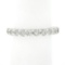 NEW 14k White Gold 1.14 ctw Round Shared Prong Diamond Classic Wedding Band Ring