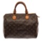 Louis Vuitton Brown Monogram Canvas Speedy 30 Satchel Bag