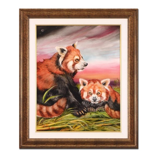 Red Panda Mother And Cub by Katon Original