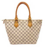 Louis Vuitton White Damier Azur Saleya PM Shoulder Bag