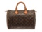 Louis Vuitton Brown Monogram Speedy 35 Satchel Bag
