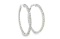 4.63 ctw Diamond Hoop Earrings - 14KT White Gold