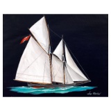 Canadian Yacht Schooner by Blokhin Original
