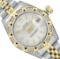 Rolex Ladies Sapphire Quickset 2Tone 18K Diamond Datejust With Rolex Box