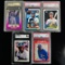Set of (5) Ken Griffey Jr. Baseball Cards - Graded Lot