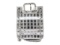 Chanel Silver Vinyl PVC Chocolate Bar Ice Cube Chain Shoulder Bag