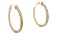 1.60 ctw Diamond Hoop Earrings - 14KT Yellow Gold