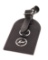Louis Vuitton Black Leather Fragment Luggage Tag