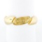 Unisex Vintage 14k Yellow Gold 6mm Domed Grooved Polished & Florentine Band Ring
