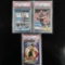 Set of (3) Basketball Cards - PSA Graded Duncan, Tatum & Martin