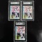 Set of (3) 1984 Topps Darryl Strawberry Rookie Cards - SGC Graded
