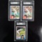 Set of (3) Wade Boggs Baseball Cards - SGC Graded